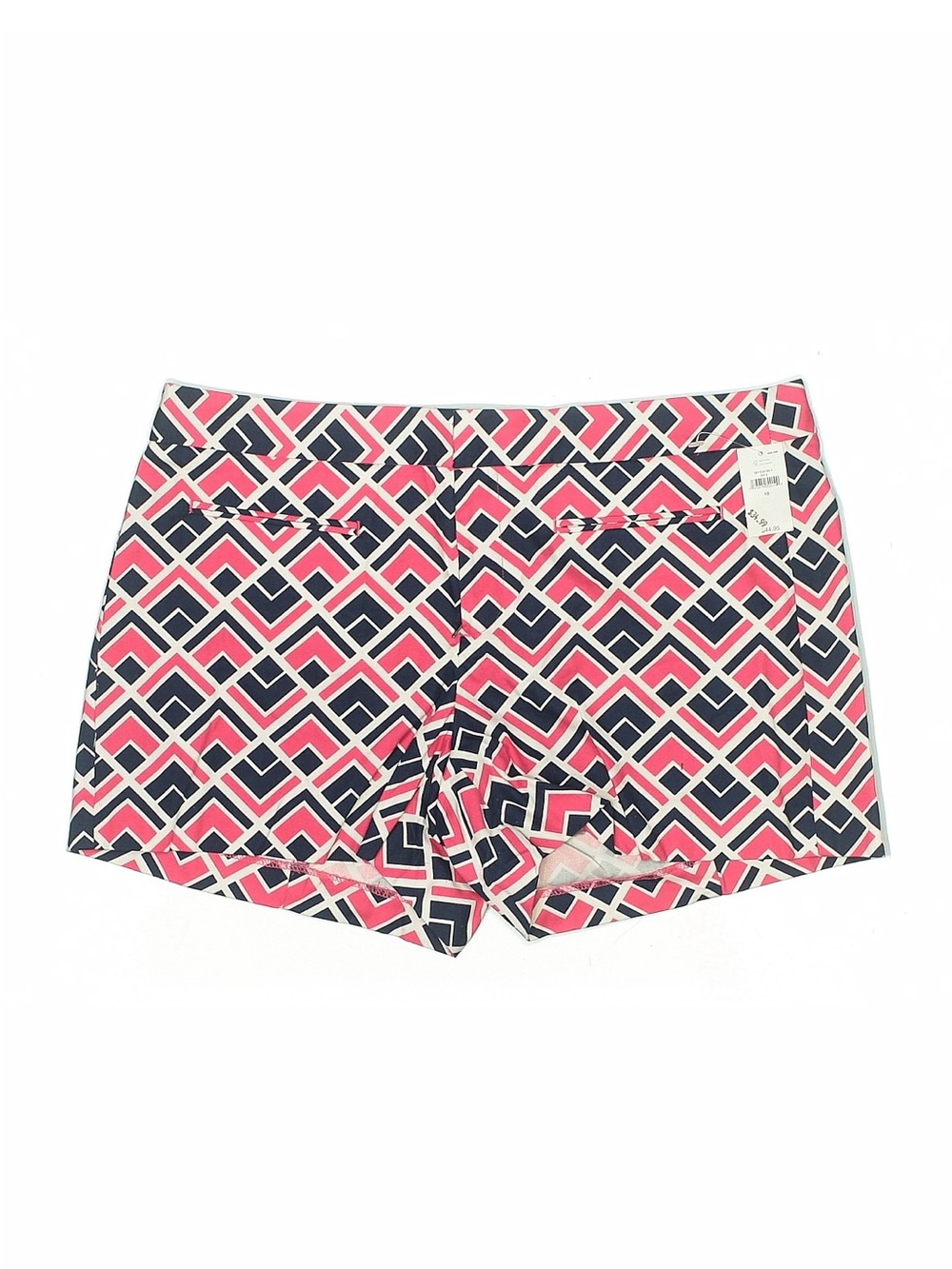 GAP Pink & Navy Geometric Bermuda Shorts